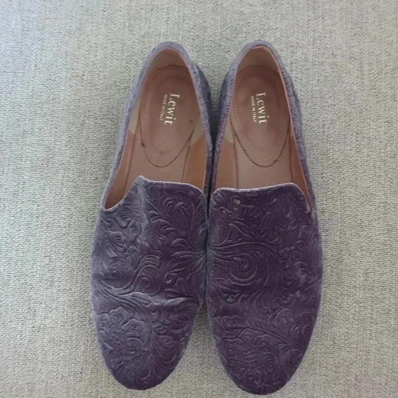 Lewit Shoes - Gray Loaffers Women's Made in Italy Size 8